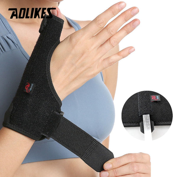AOLIKES 1PCS Wrist Support Thumb Hand Brace Splint Sprains Arthritis Wristband Belt Finger Splint Tennis Sport  Wrist Protection